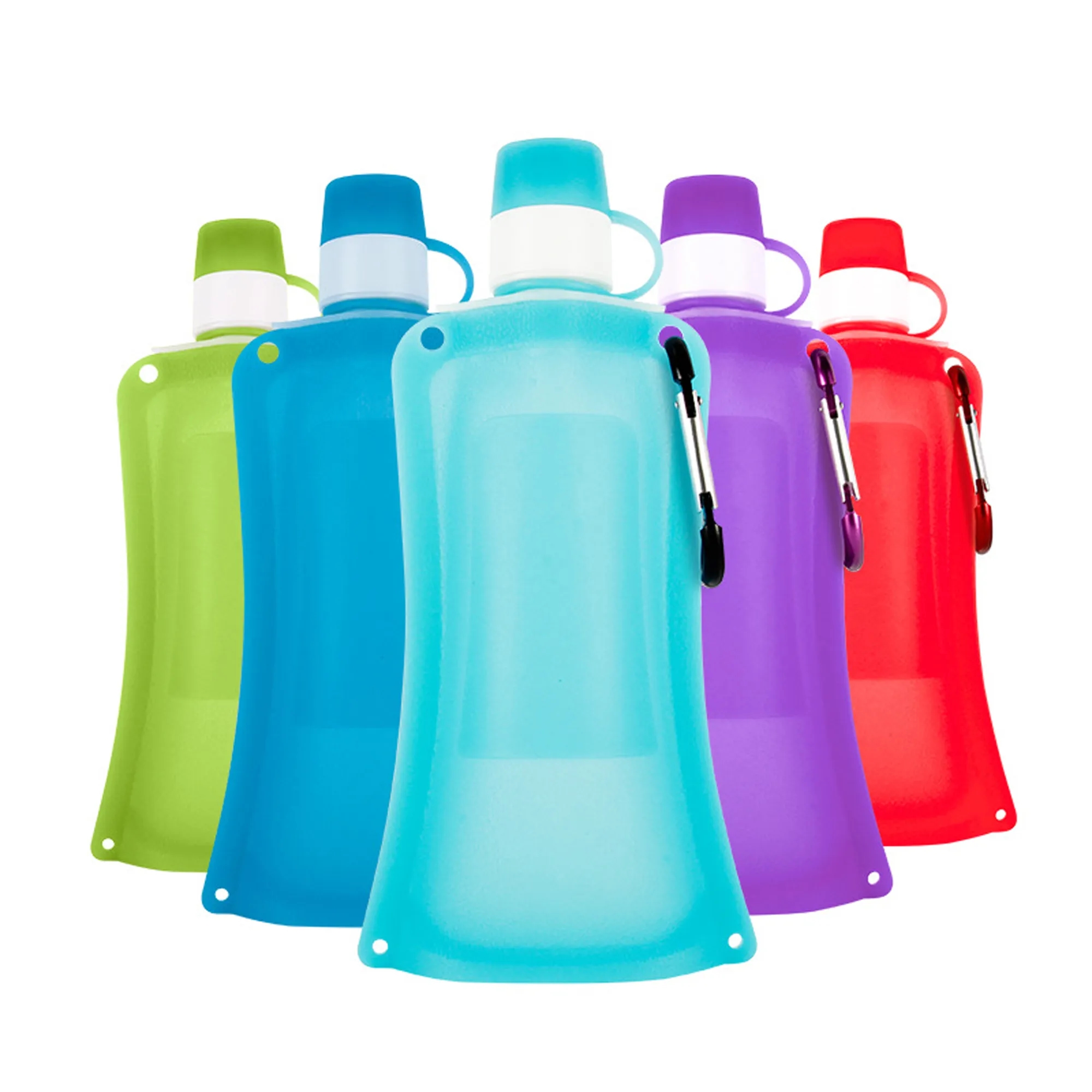 Portable Foldable Silicone Water Bottle For Outdoor Sports 6