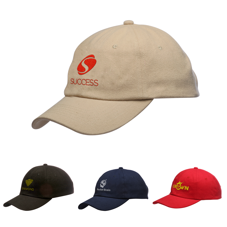 Unstructured Brushed Cotton 6-Panel Snapback Cap 2