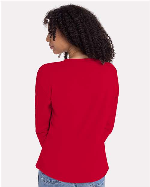 Women's Cotton Relaxed Long Sleeve T-Shirt - 3911 42