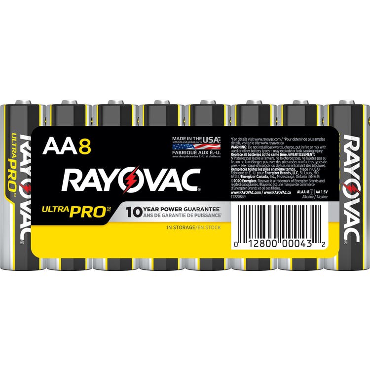 Rayovac Ultra Pro Alkaline AA Batteries - 8 Pack 2