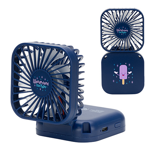 Whirlwind Mini Folding Rechargeable Fan with Lanyard 20