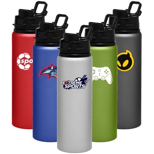 Aluminum Water Bottle - Snap Lid, 25 oz., custom water bottle with logo imprint 8