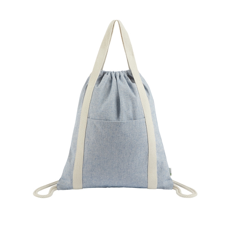 Renew II 9 oz. Recycled Cotton Drawstring Bag 15