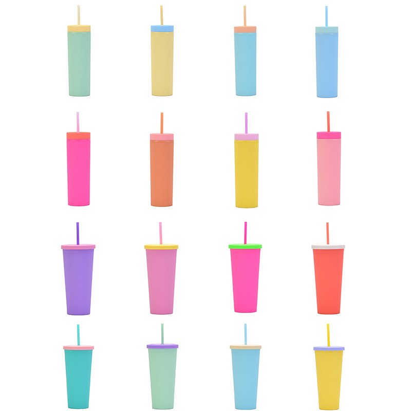 Customized straight silicone straw cup 2