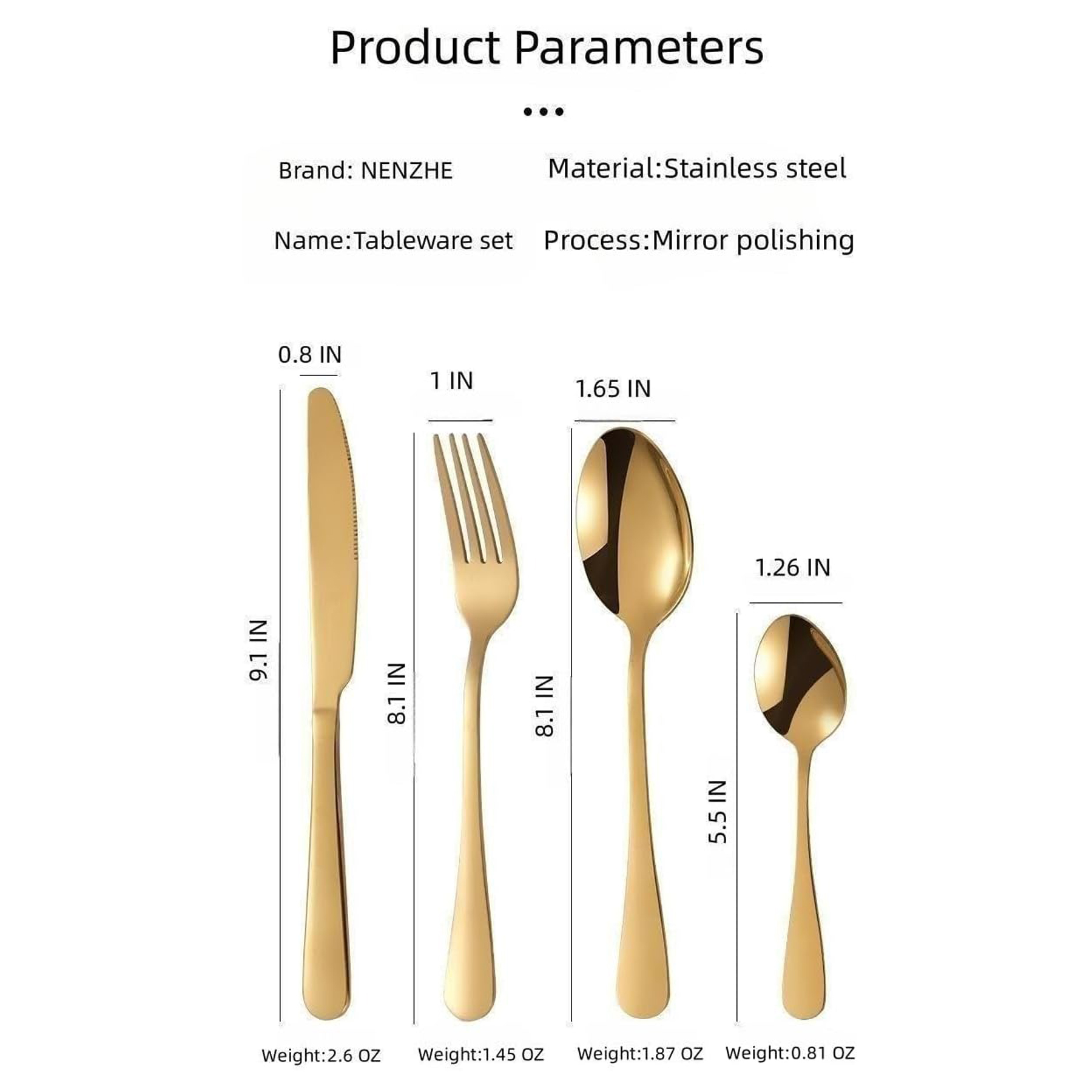 24-Piece Stainless Steel Silverware Set 7