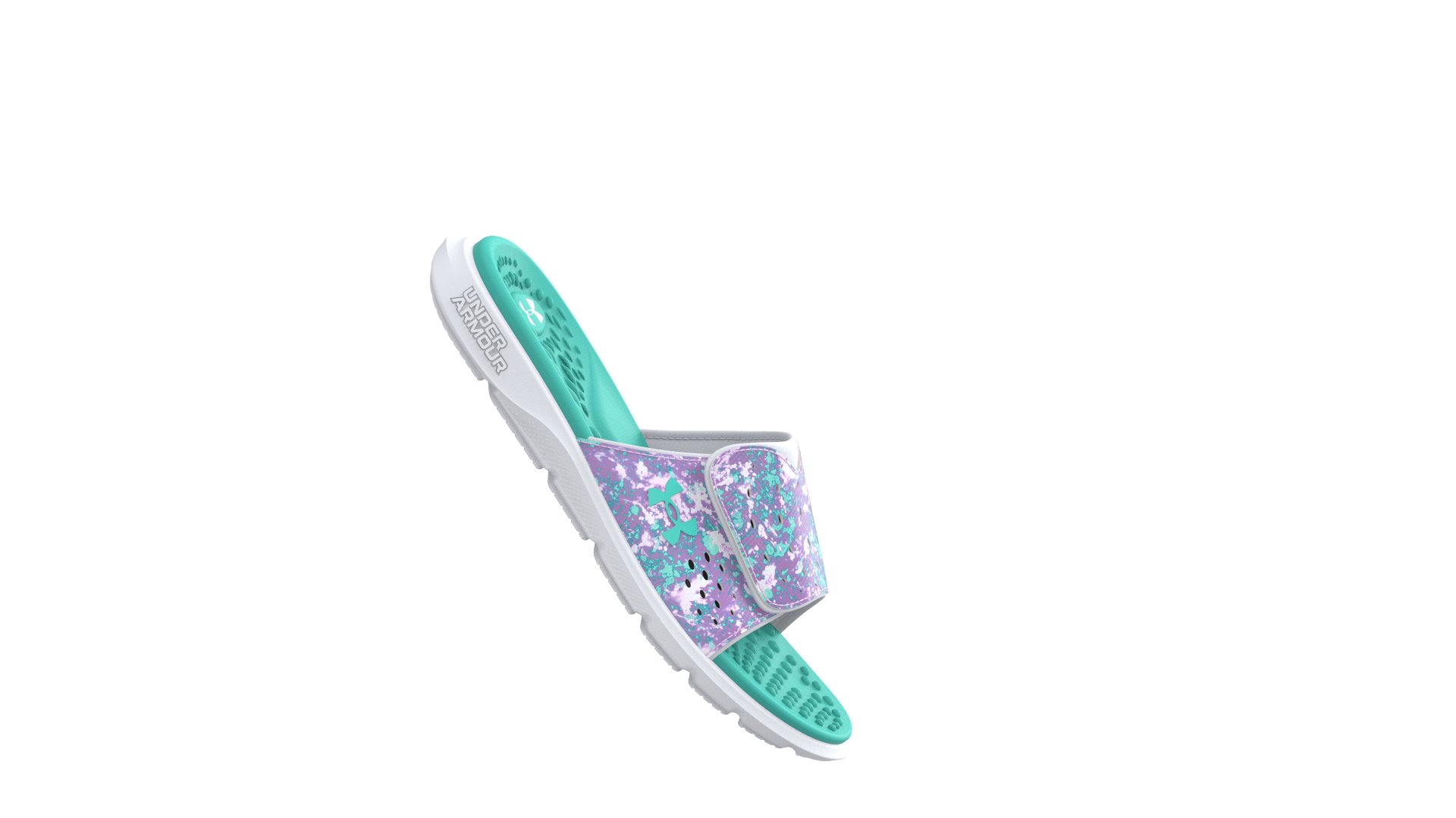 UA Ignite Pro Graphic Strap Girls' Slides 5