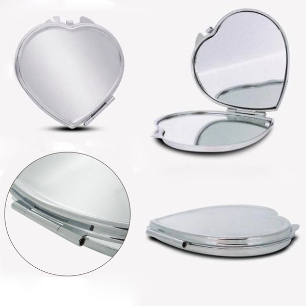 Heart Shape Metal Pocket Mirror 2