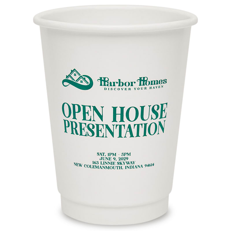 Custom 12 Oz. Double Wall Paper Hot Cups 3