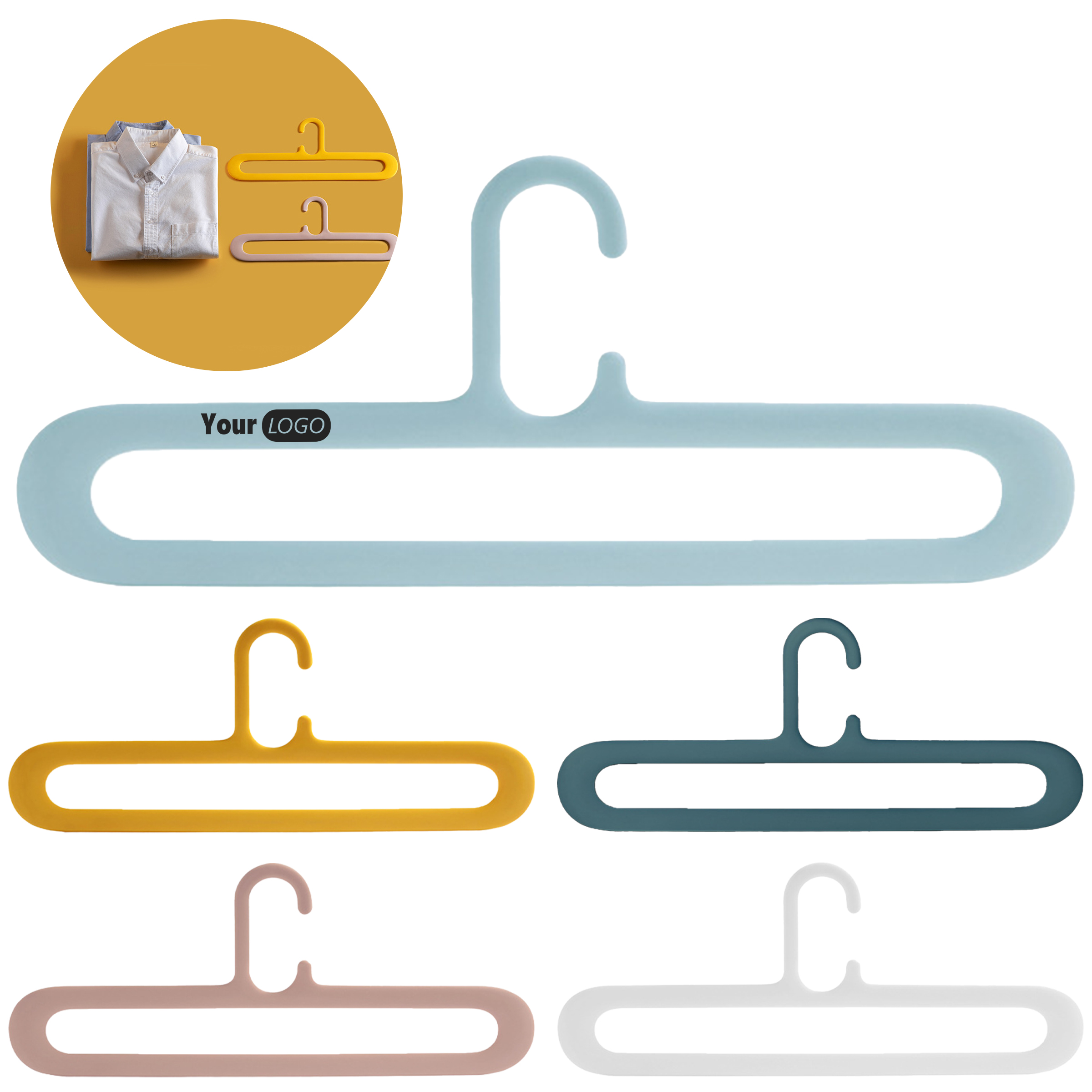 Plastic Multi Functional Anti Slip Clothes Hanger 6