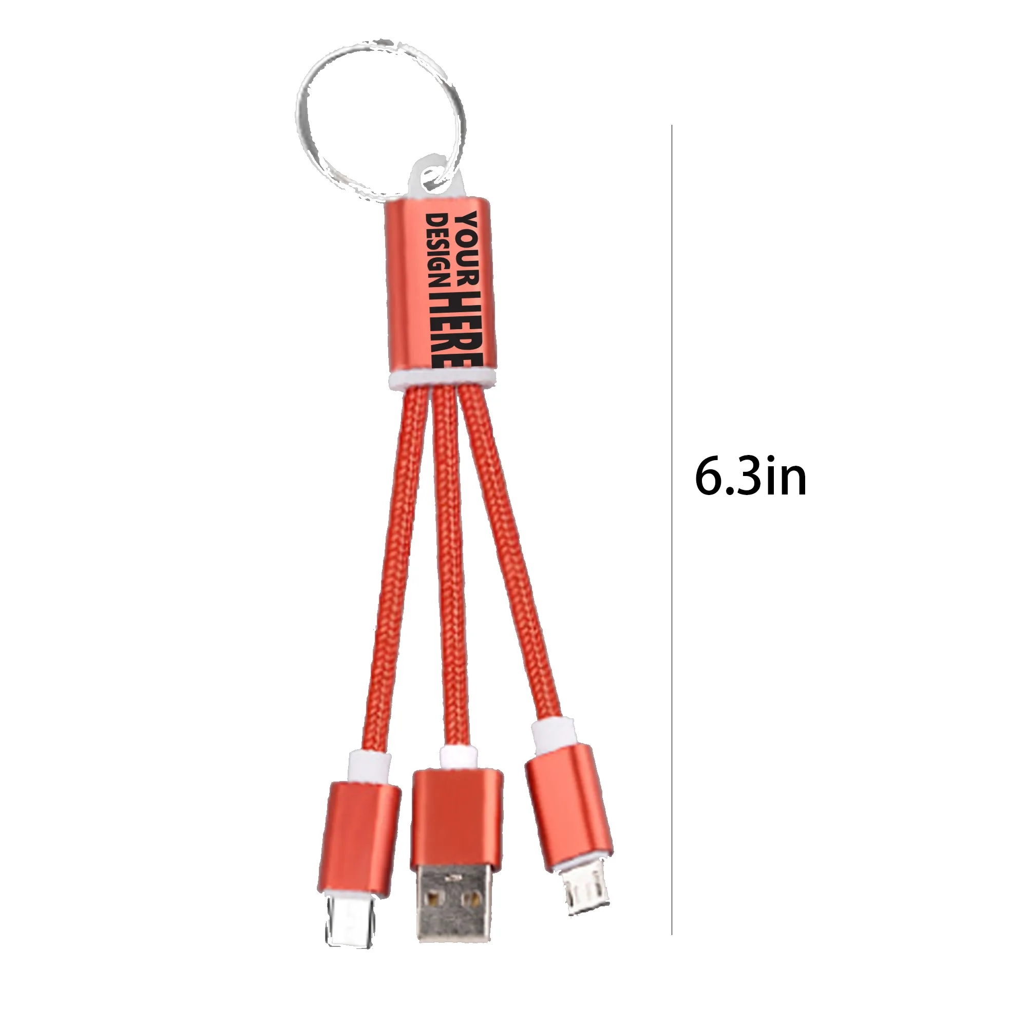 2-In-1 Charging Cable With Key Chain 5