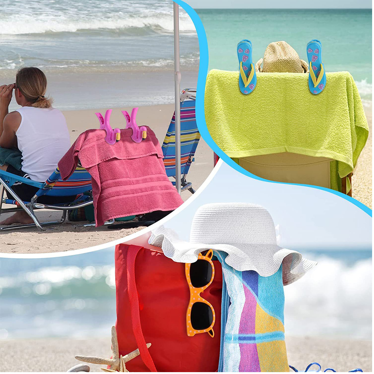 Flamingo Beach Chair Clips 3