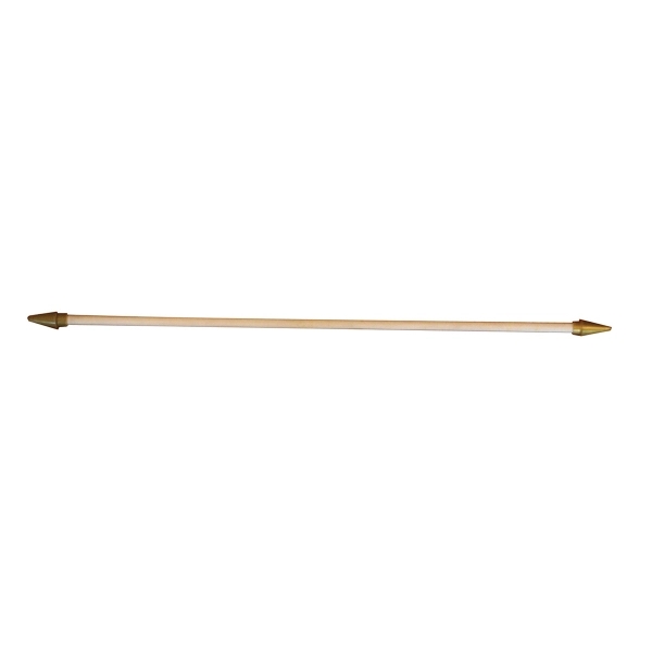 16.5" Wood Crossbar with Gold Spear Ends 2
