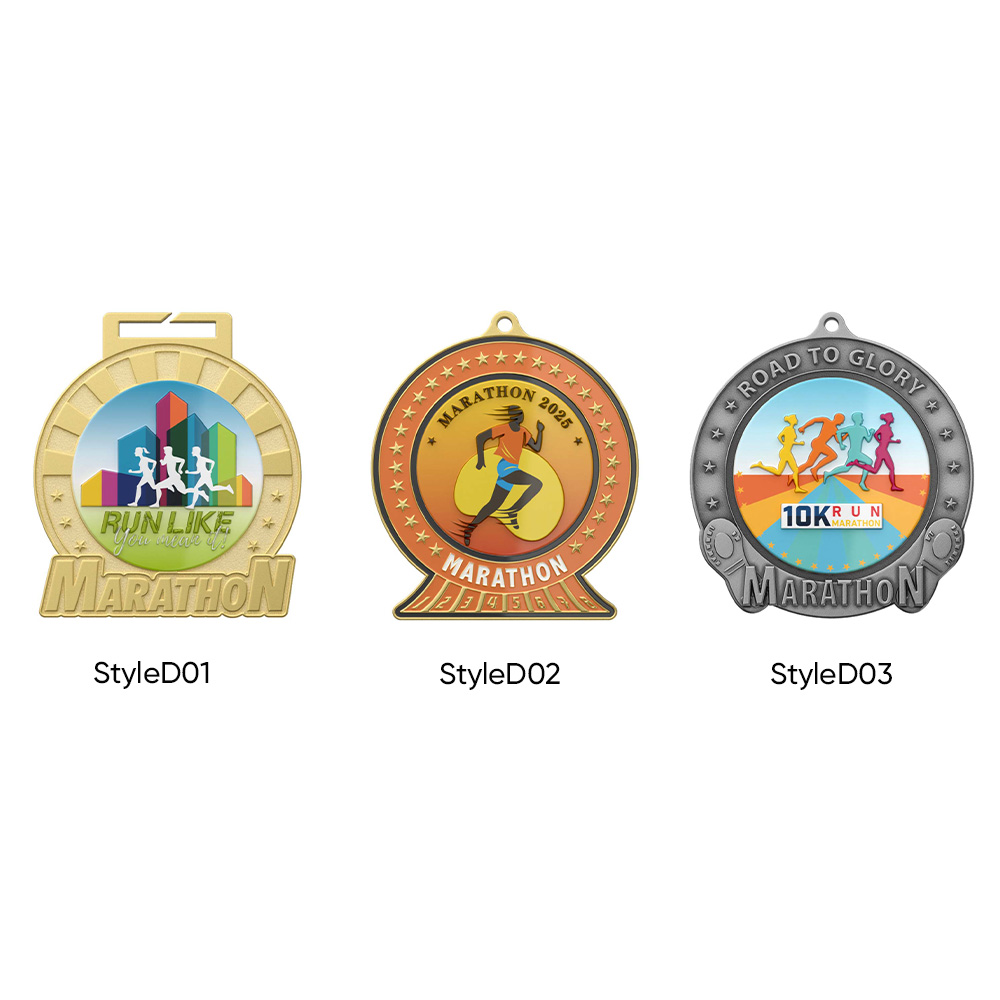 4.5" UV Printed Marathon Medals 6