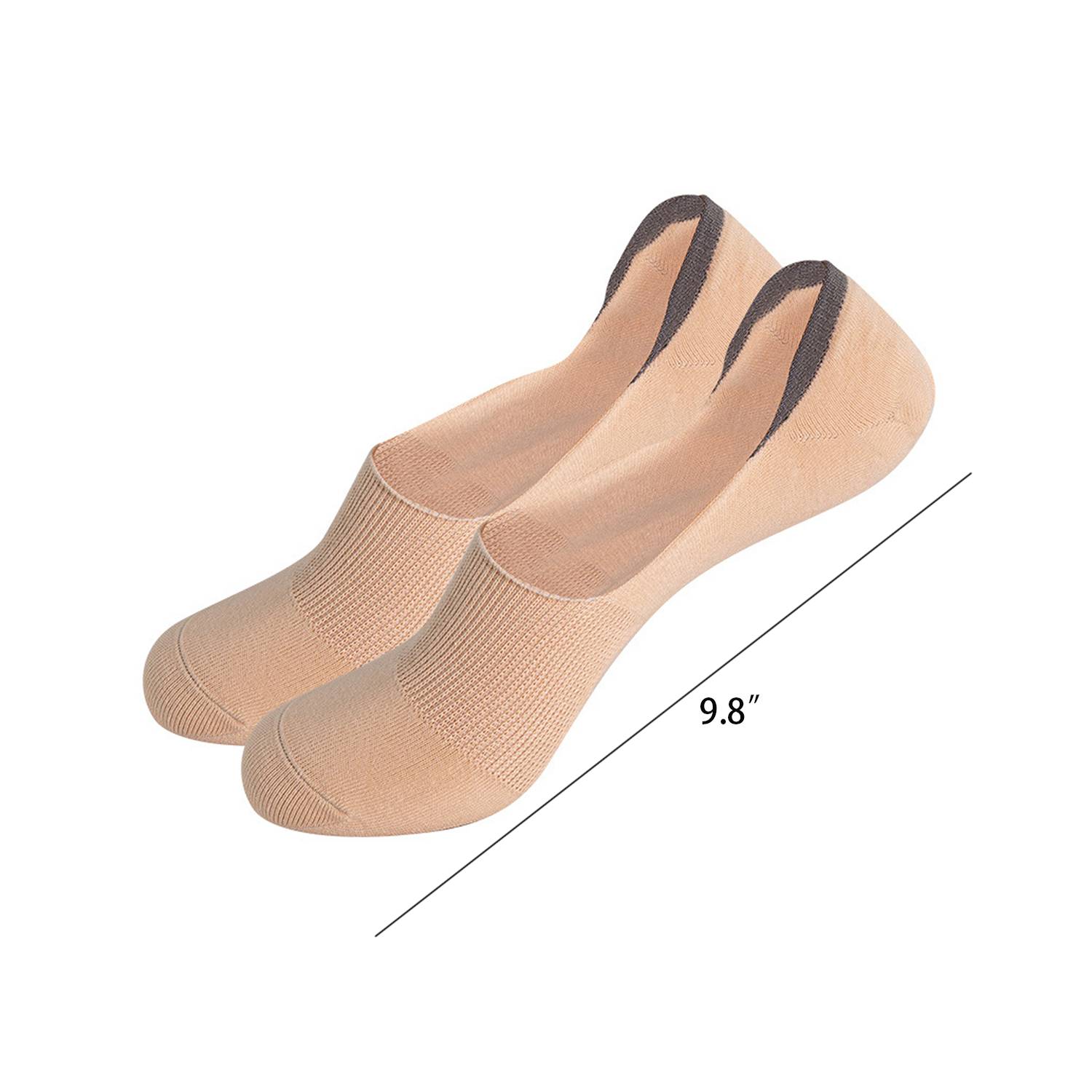 Cotton Sweat Wicking No Show Socks 6