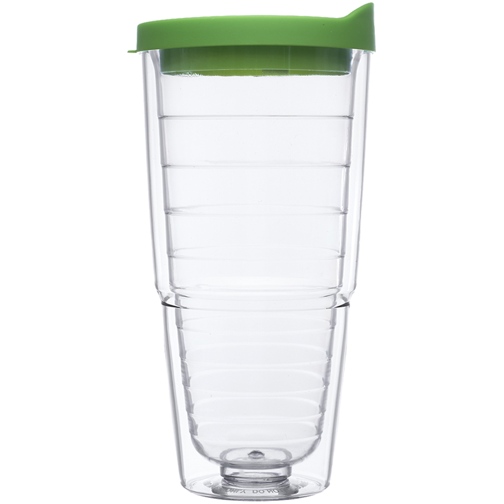 24 oz. Double Wall Solid Clear Orbit  Acrylic Tumblers 4