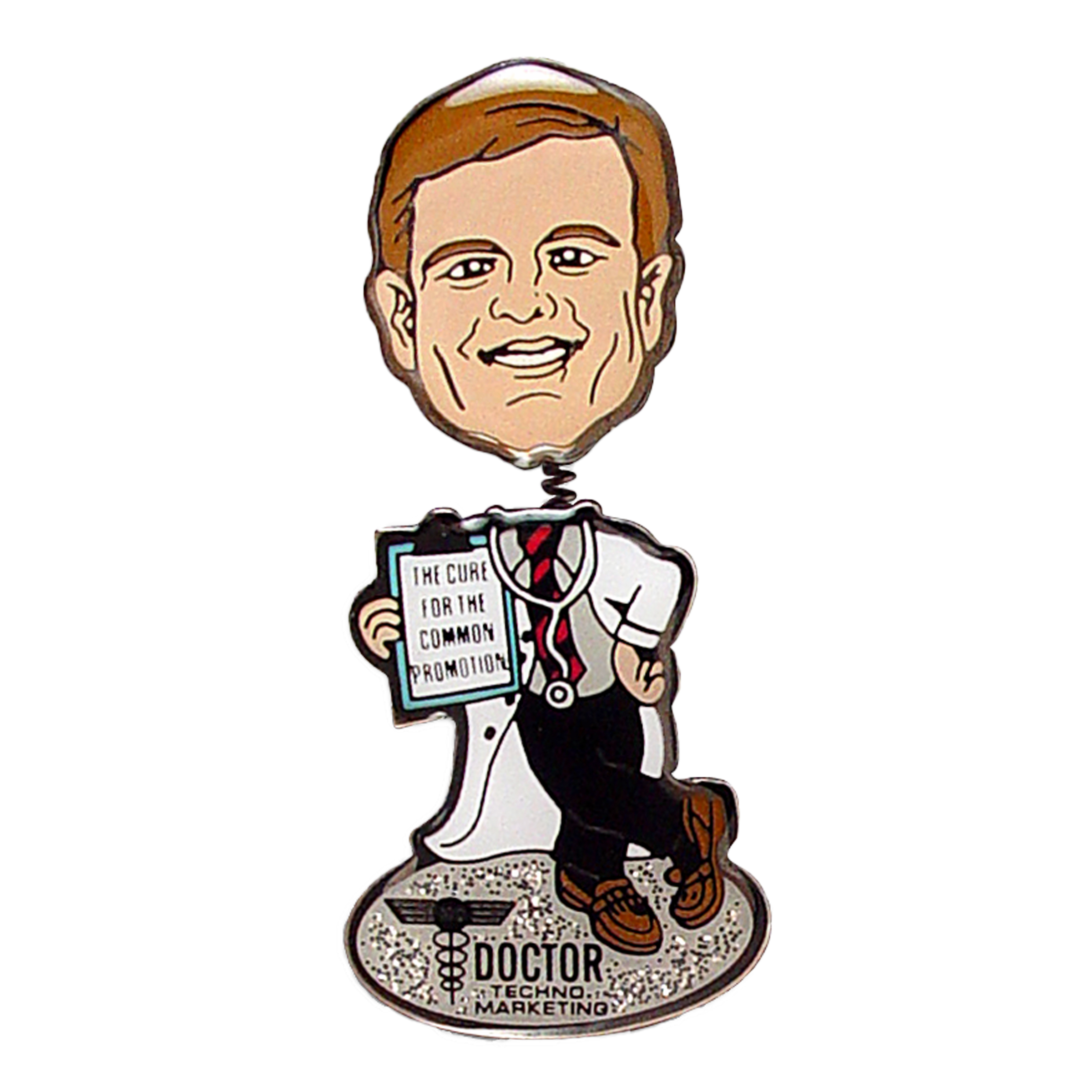 Custom Bobble Lapel Pin 2