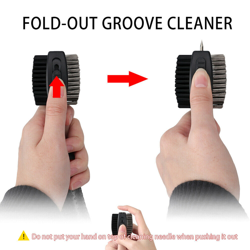 Upgraded Retractable Golf Club Cleaning Brush w/Carabiner Clip 6
