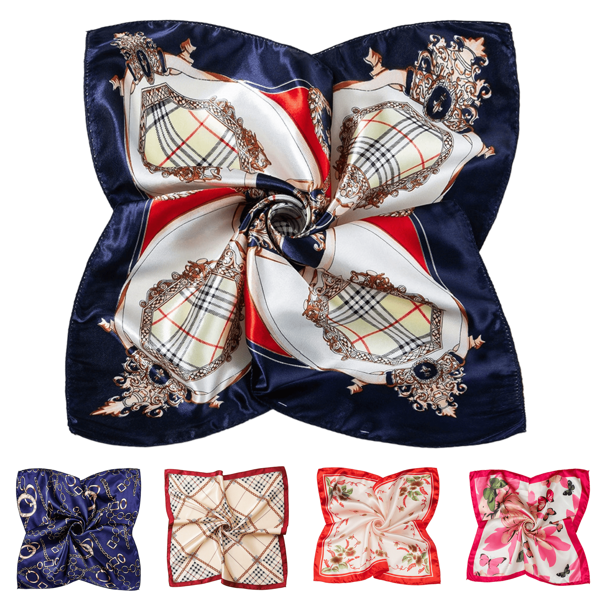 Custom Satin Finish Imitation Silk Scarf 4