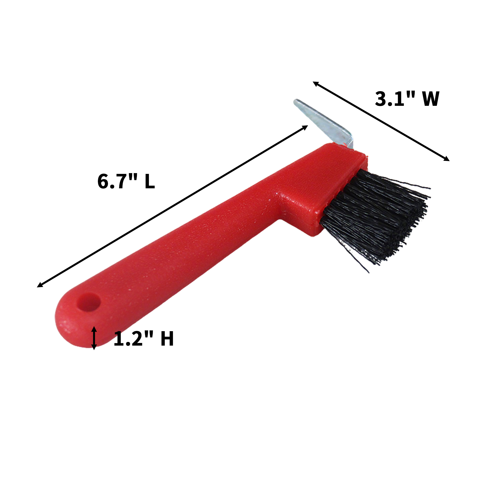 Hoof Cleaning Brush With Scraper 6.7" Length X 3.1" Width X 1.2" Height 5