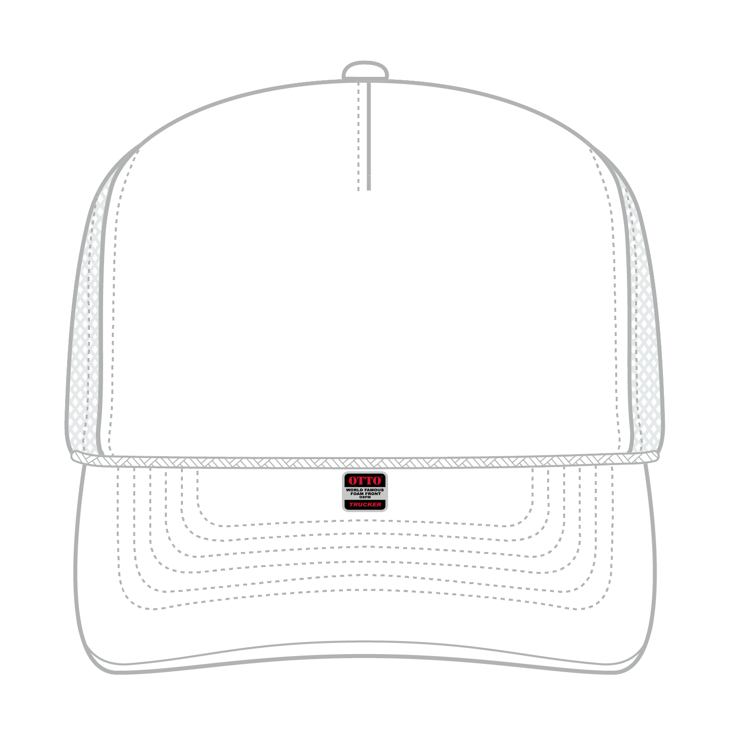 OTTO CAP® 5 Panel Mid Profile Mesh Back Trucker Hat 52