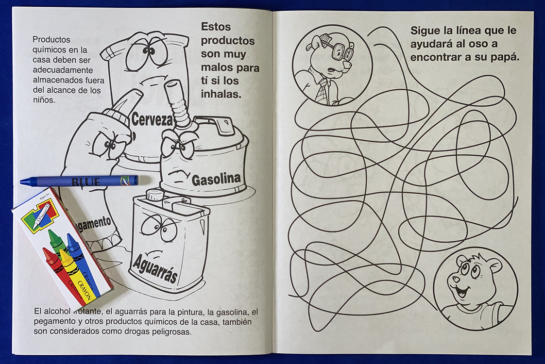 COLORING SET - Say No to Drugs (Spanish) Coloring Book Fun Pack 1