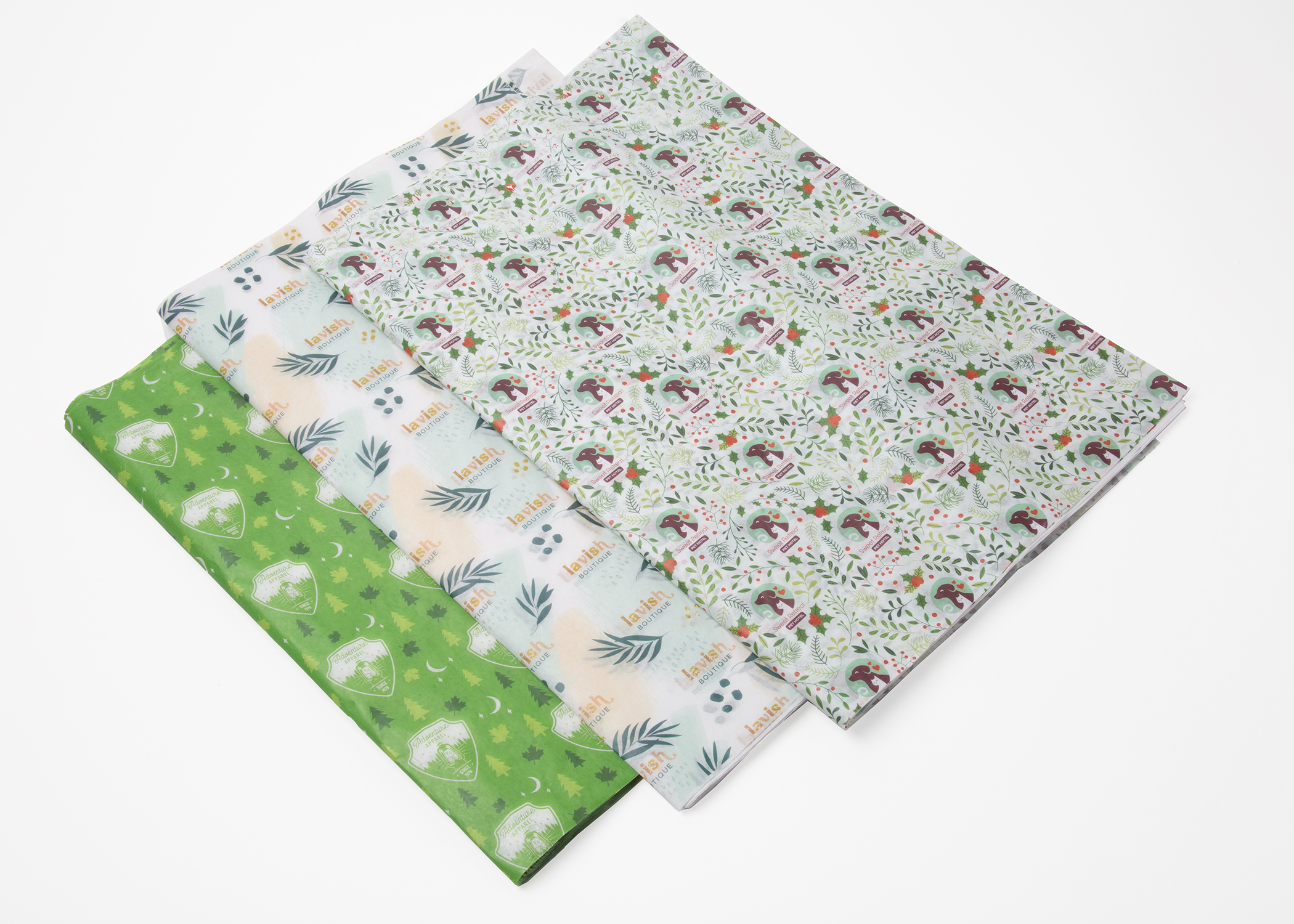 Full Color Custom White Full Sheet Tissue Paper (25.5" x 20") 5