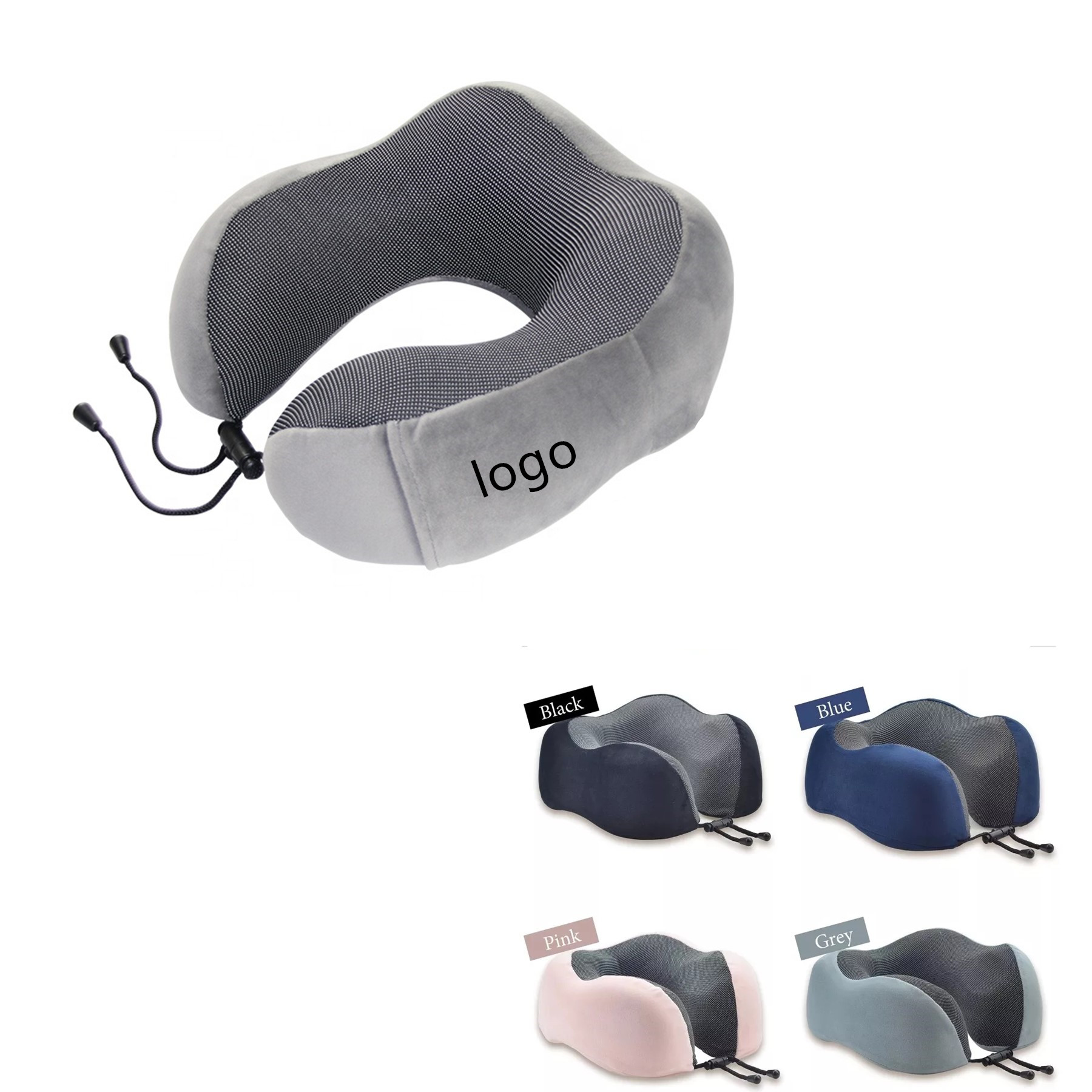 Memory Foam Neck Travel Pillow for Airplane 1