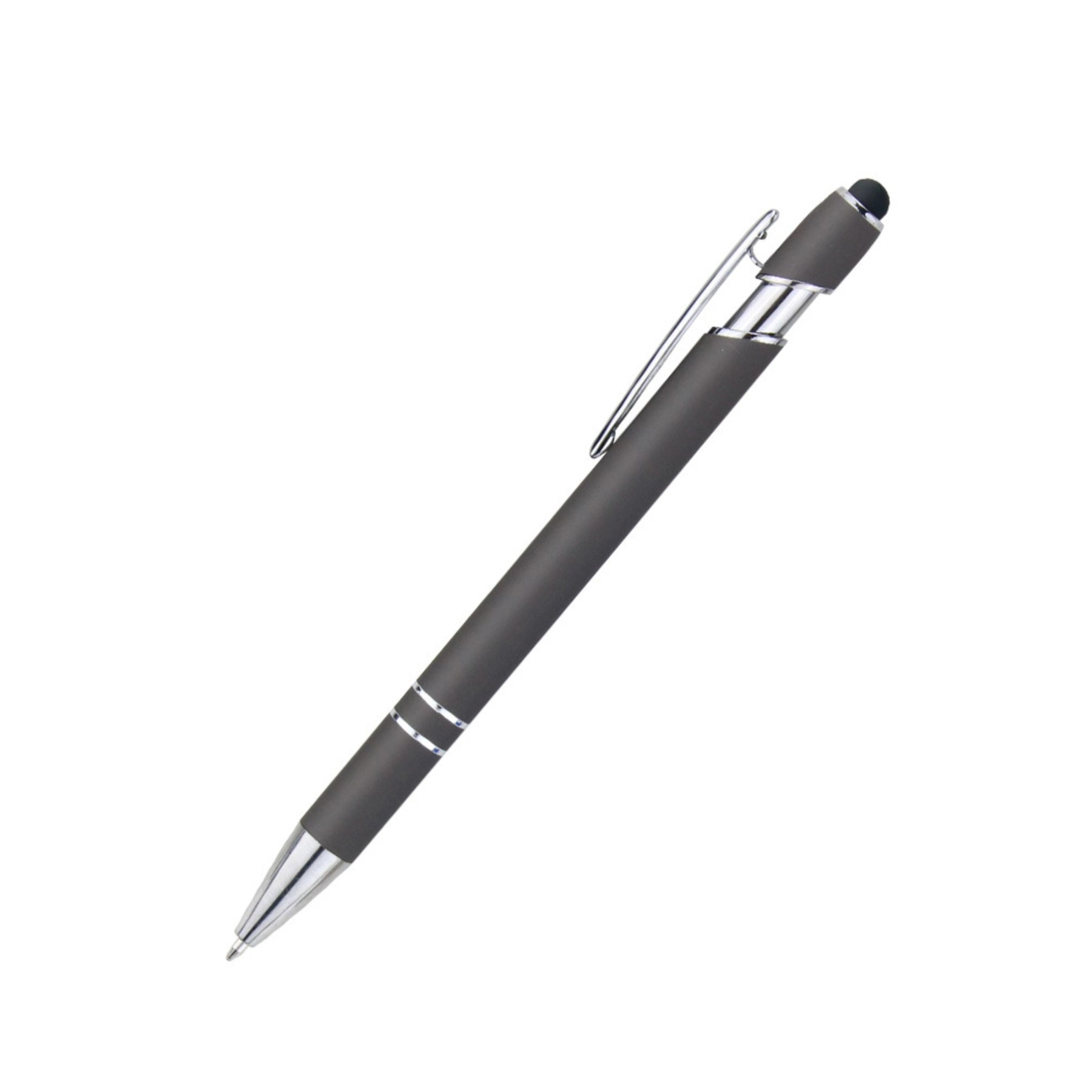 Soft-Touch 2 in 1 Metal Stylus Pen 12