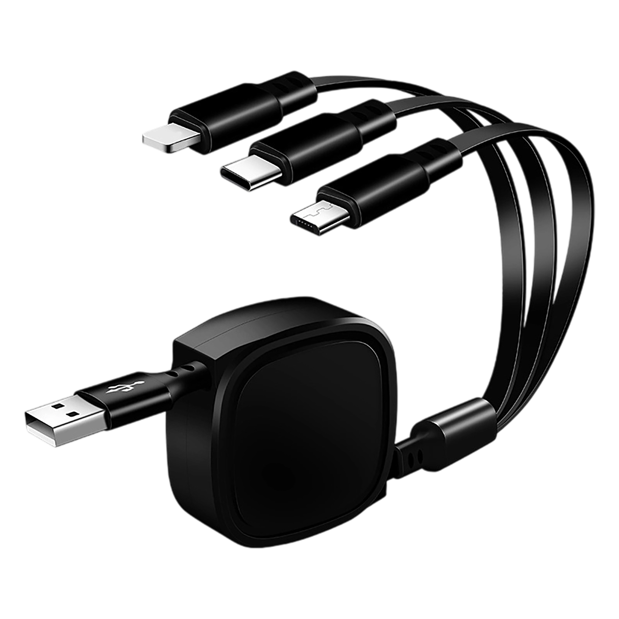 Full Color Stretchable 3" 1 Charging Cable Compact Travel Adapter 7