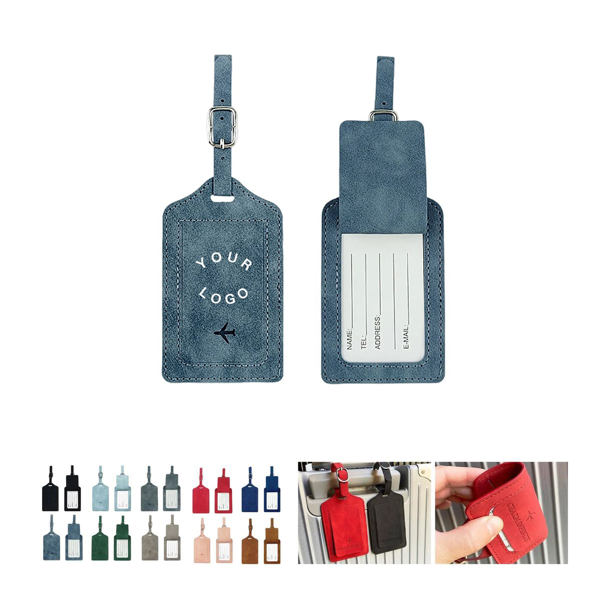 Compact Passport Wallet with ID Tag 2