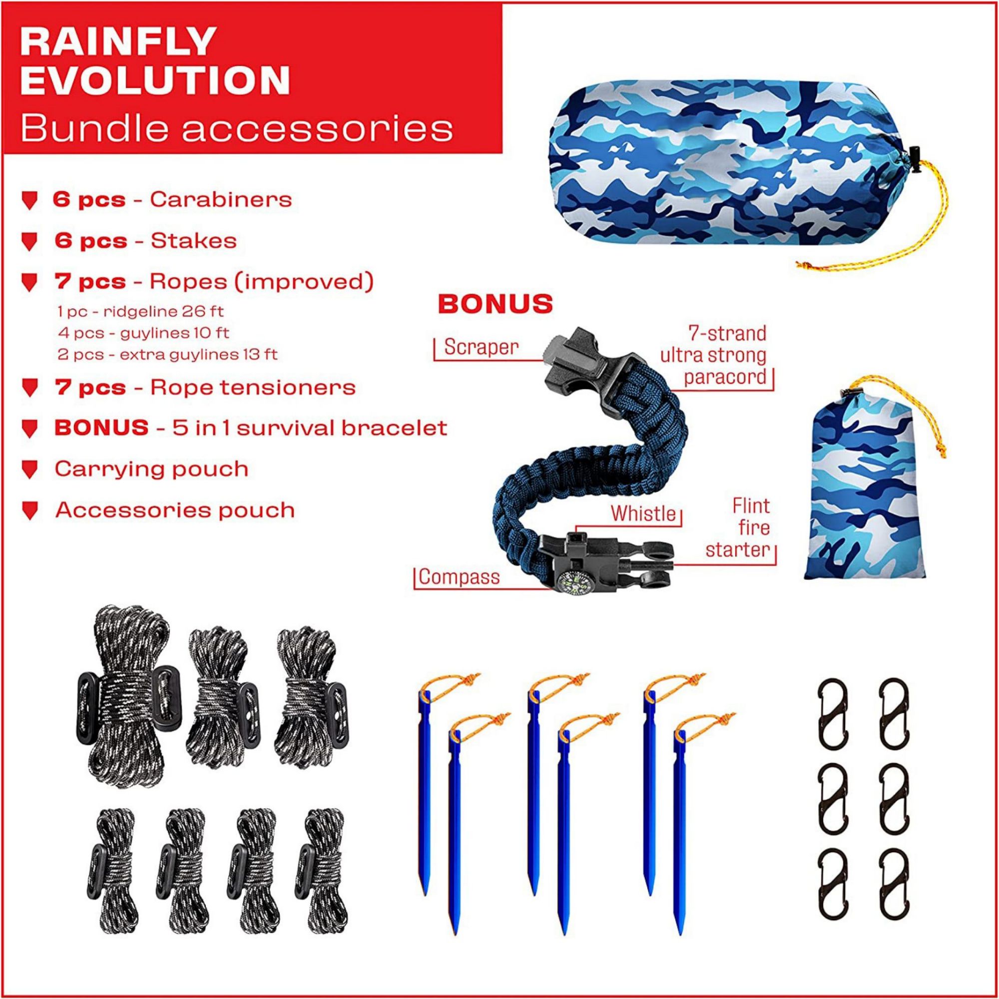 Hammock Rain Fly Camping Tarp 3