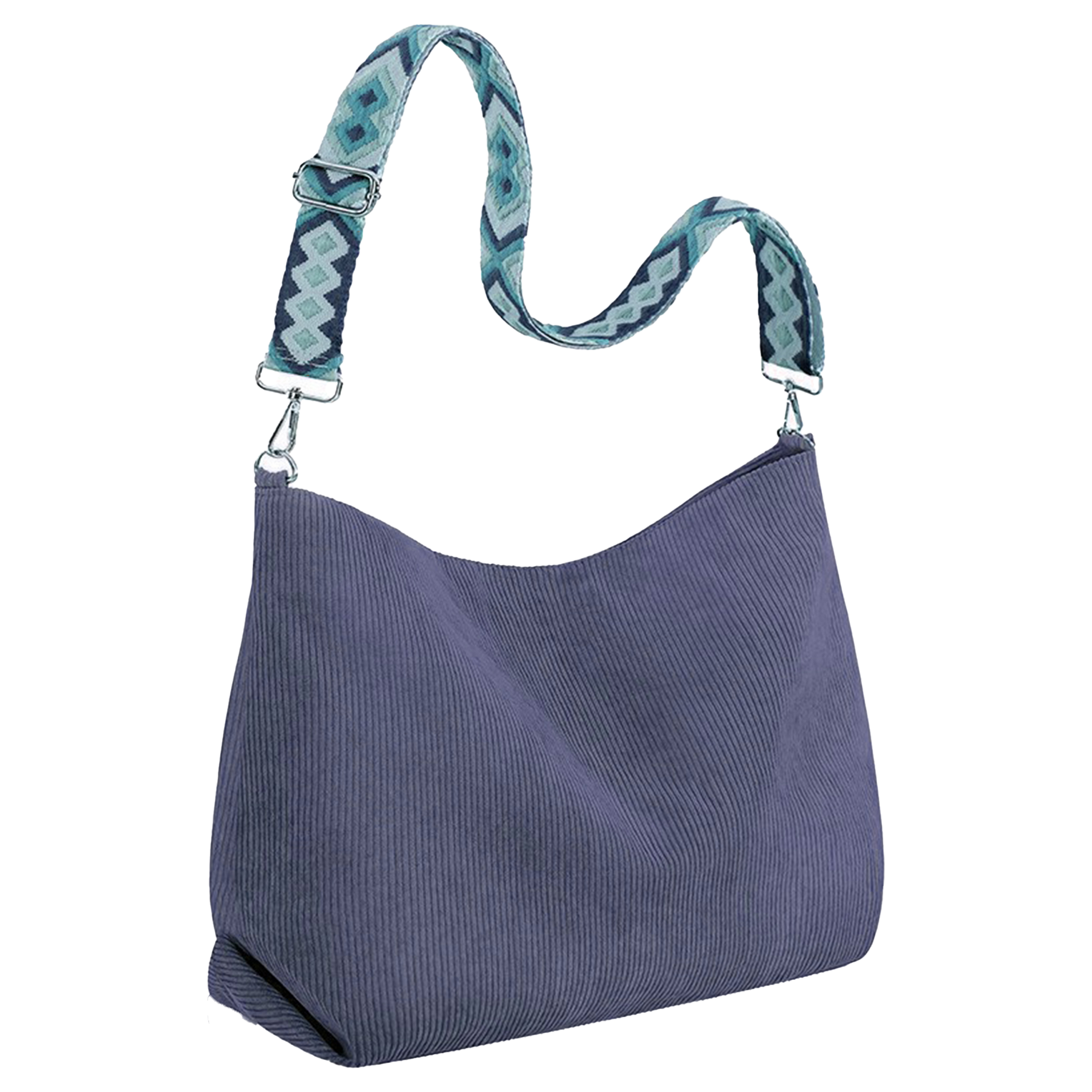 Corduroy Large Capacity Adjustable Mailman Bag 2