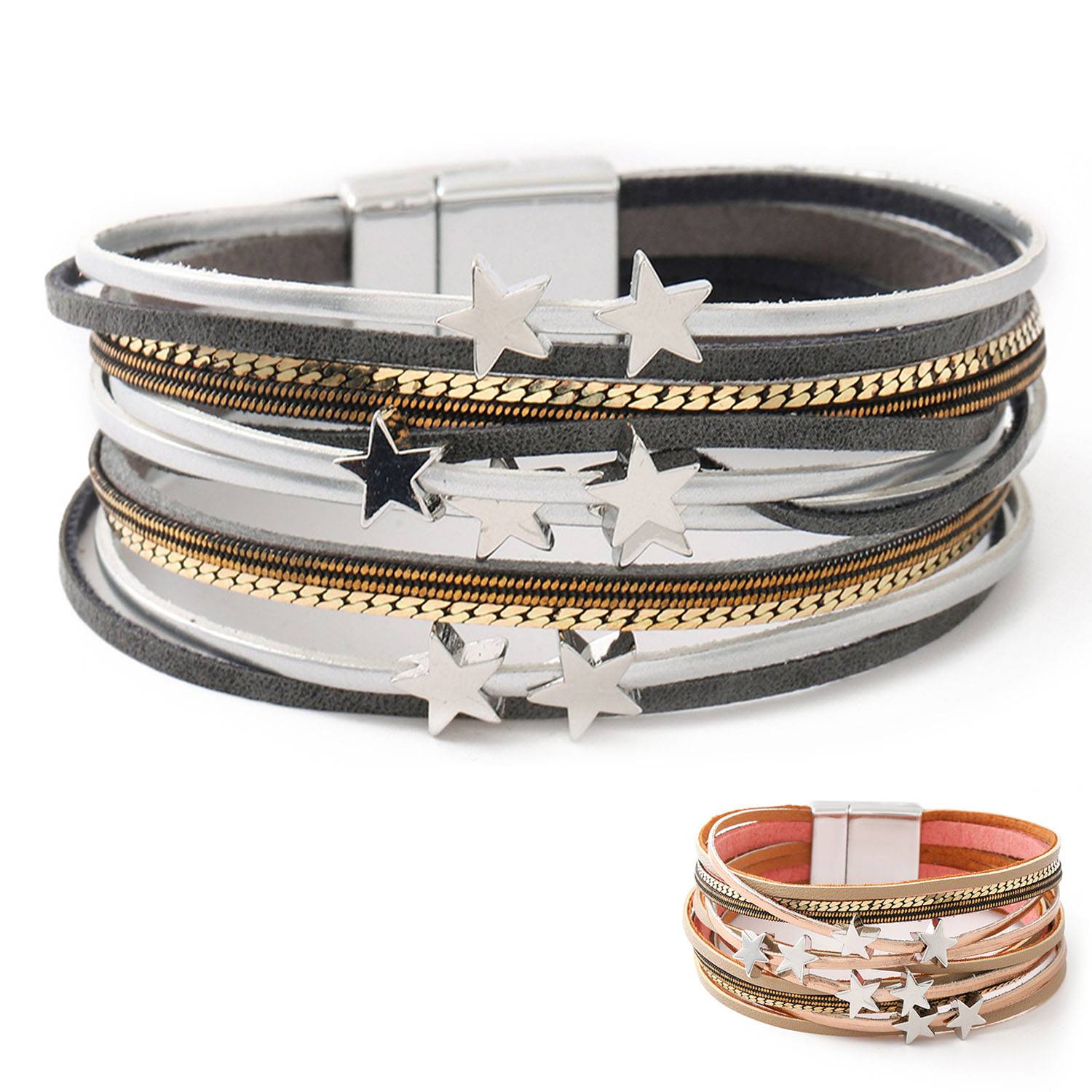 PU Personalized fashion lucky bracelet 5