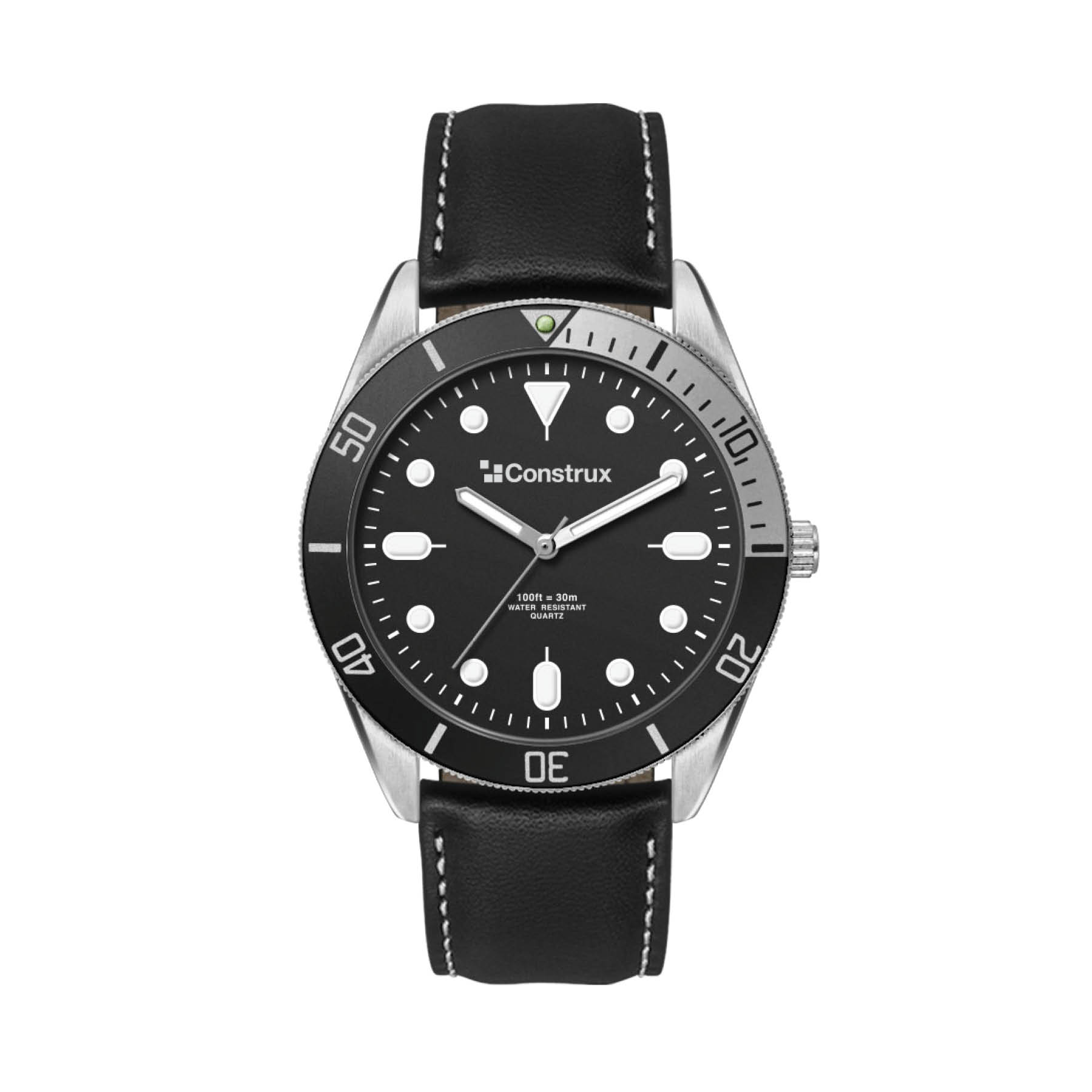 42MM, SILVER METAL CASE, BK BEZEL, 3-HAND MVT 3
