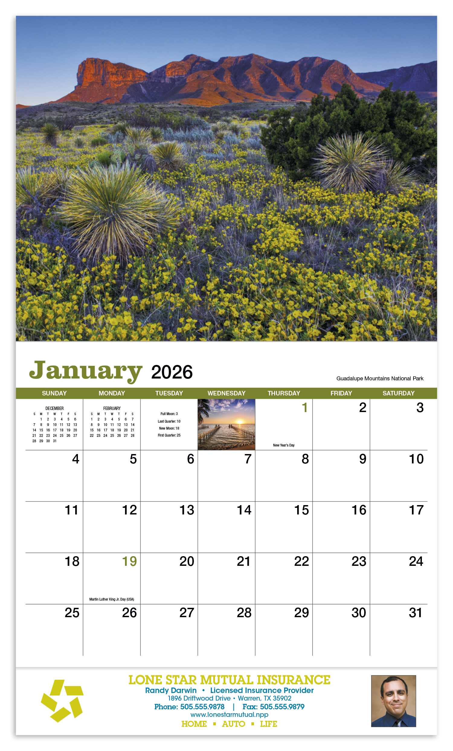 HotLine® Products Texas Appointment Calendar - Stapled 4