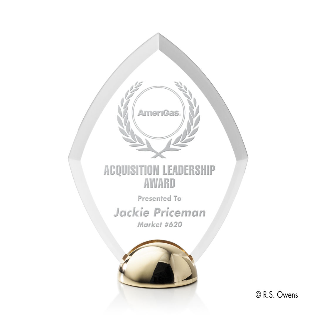 Diamond Hemisphere Award - Laser Engraved 5
