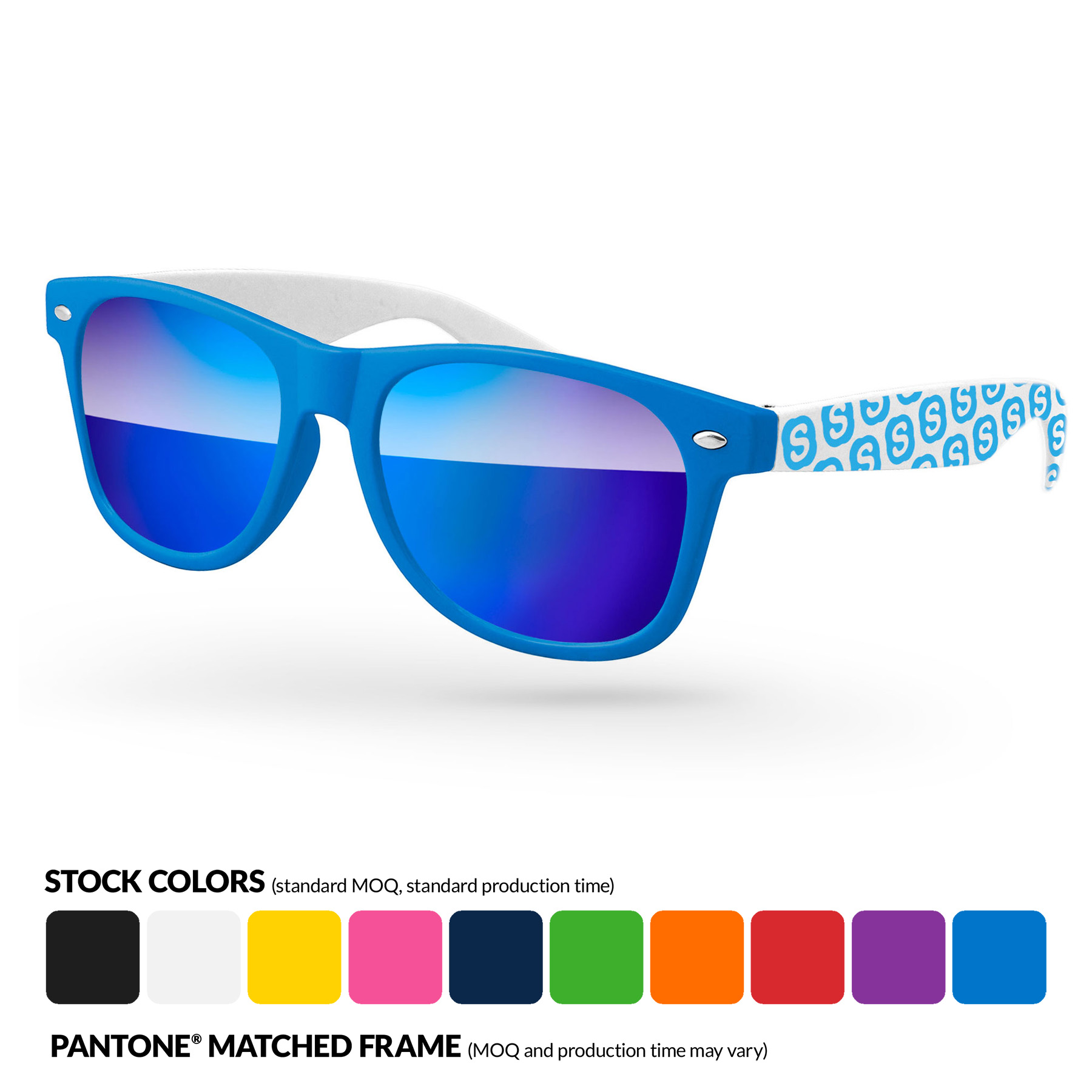 2-Tone Retro Mirror Sunglasses 1