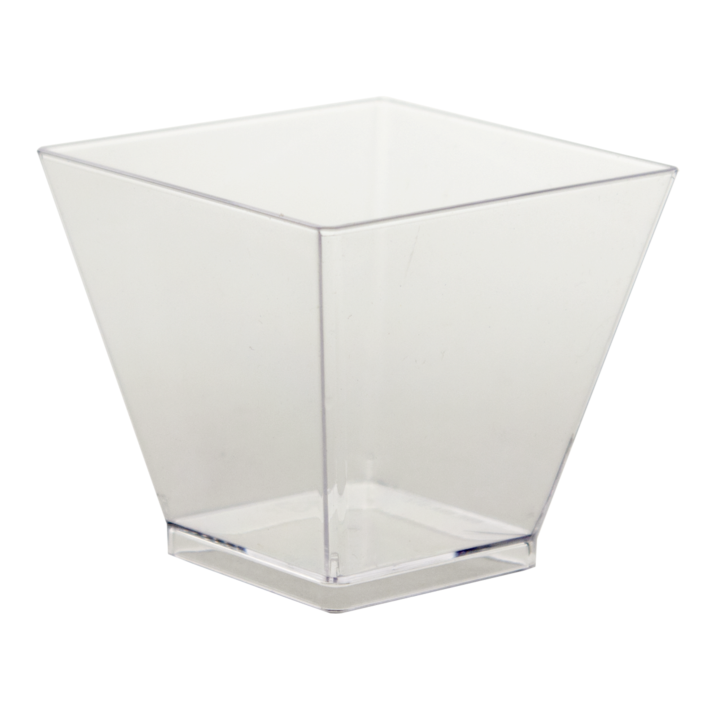 1 75oz Clear Plastic Square Taste Cup
