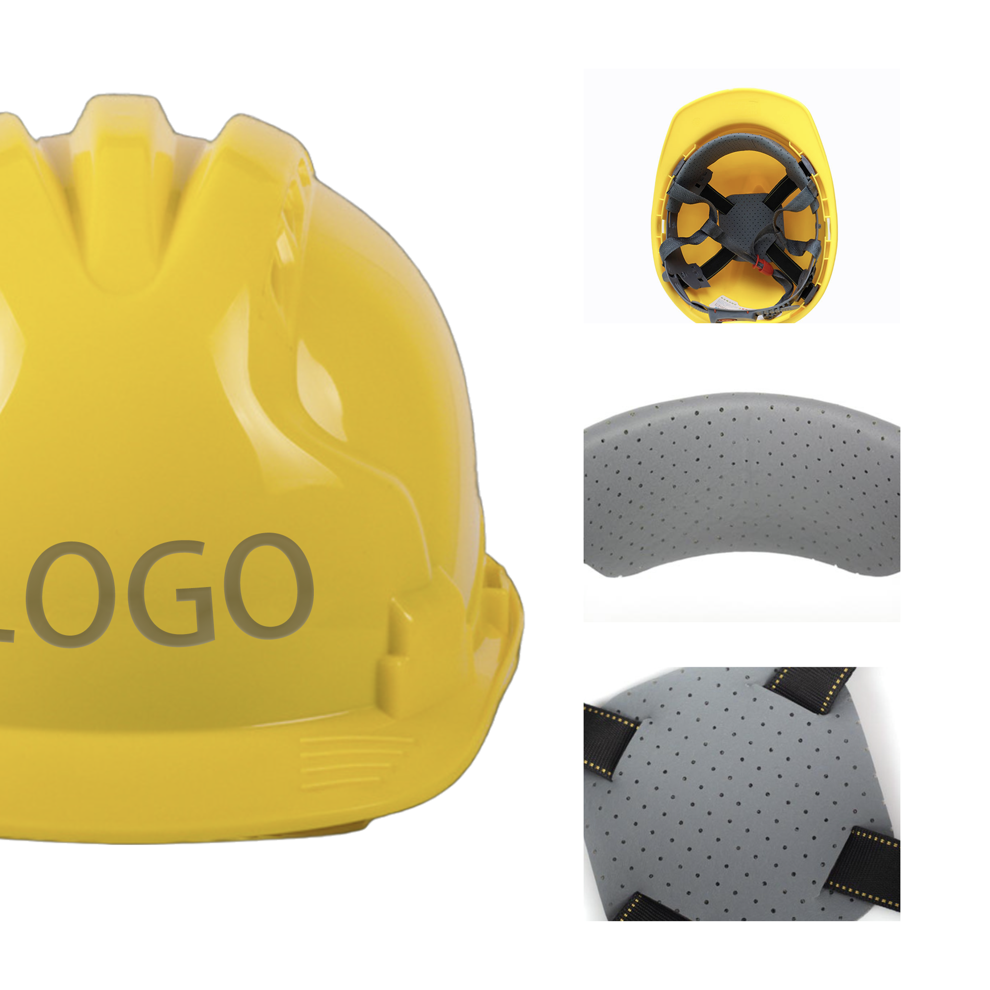 MOQ 100 PCS Comfortable Plastic Safety Helmet 1