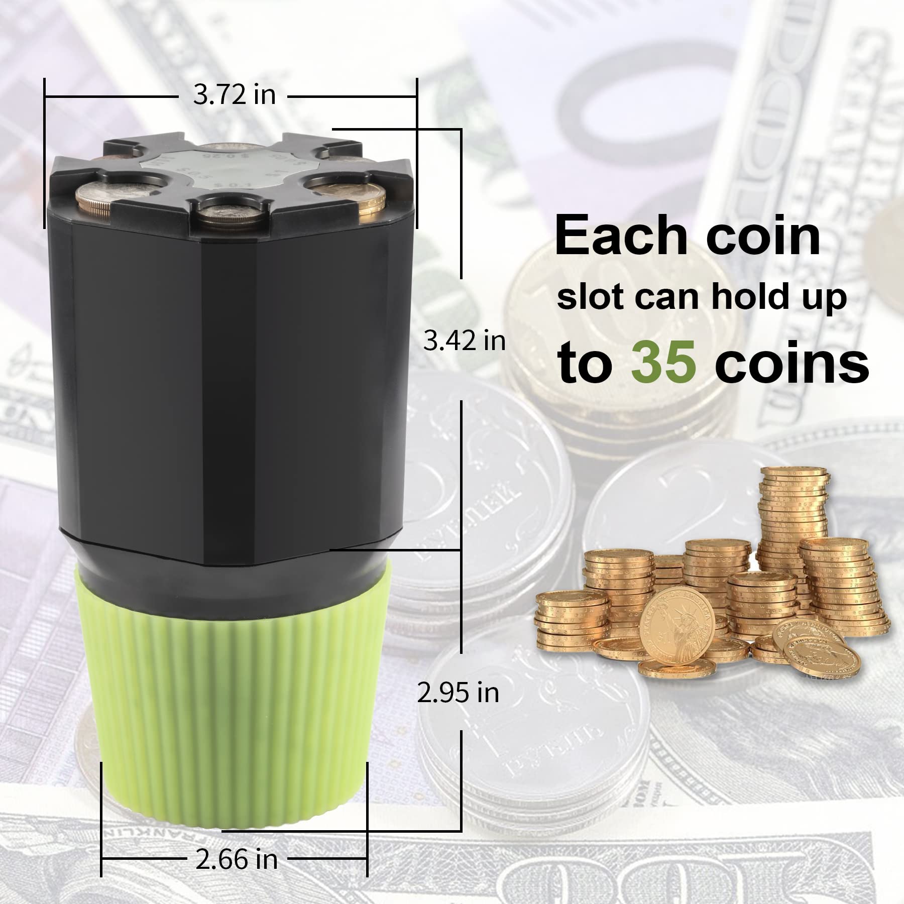 High Capacity Car Coin Holder 2