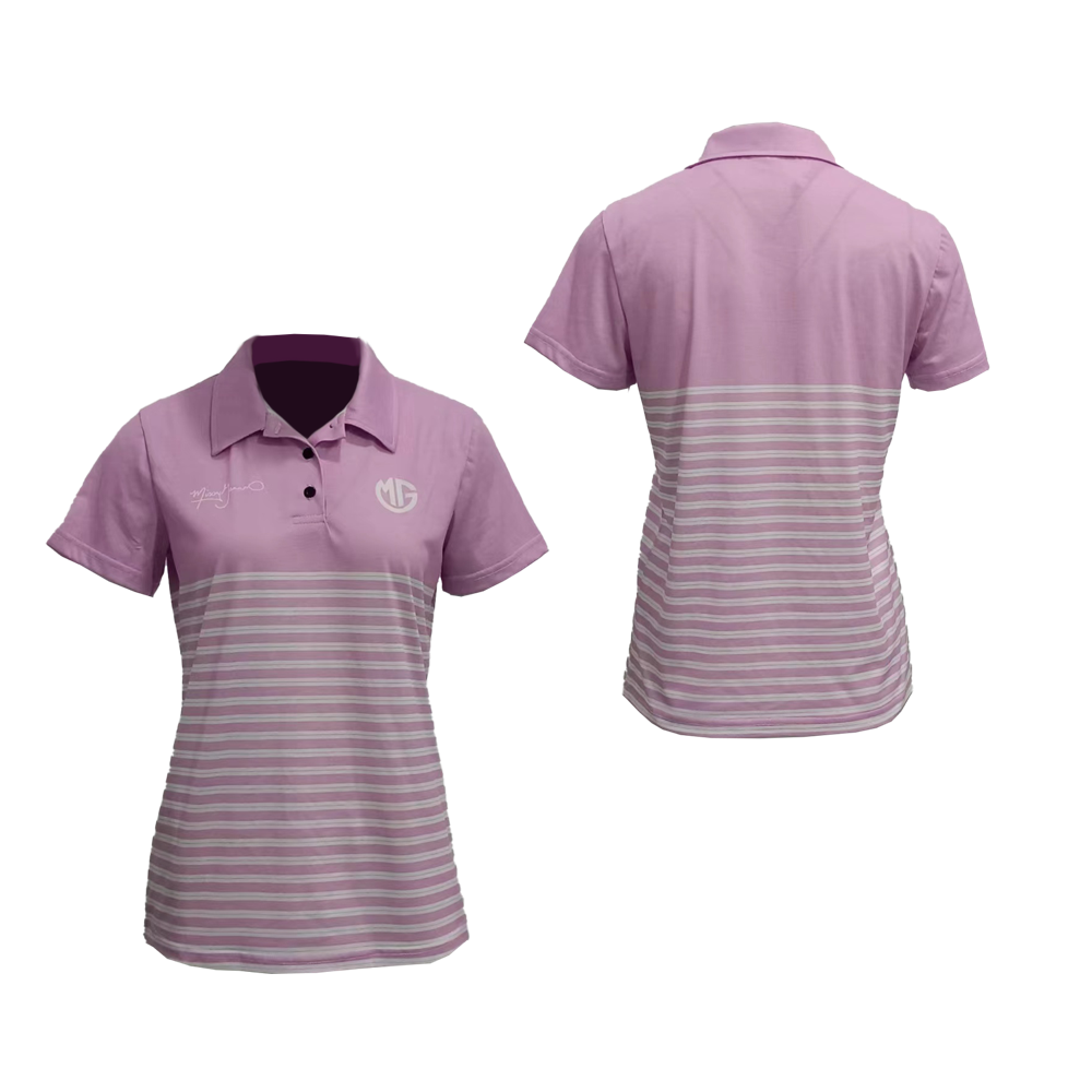 Women's Smooth Polyester Short Sleeve Polo Shirt 1