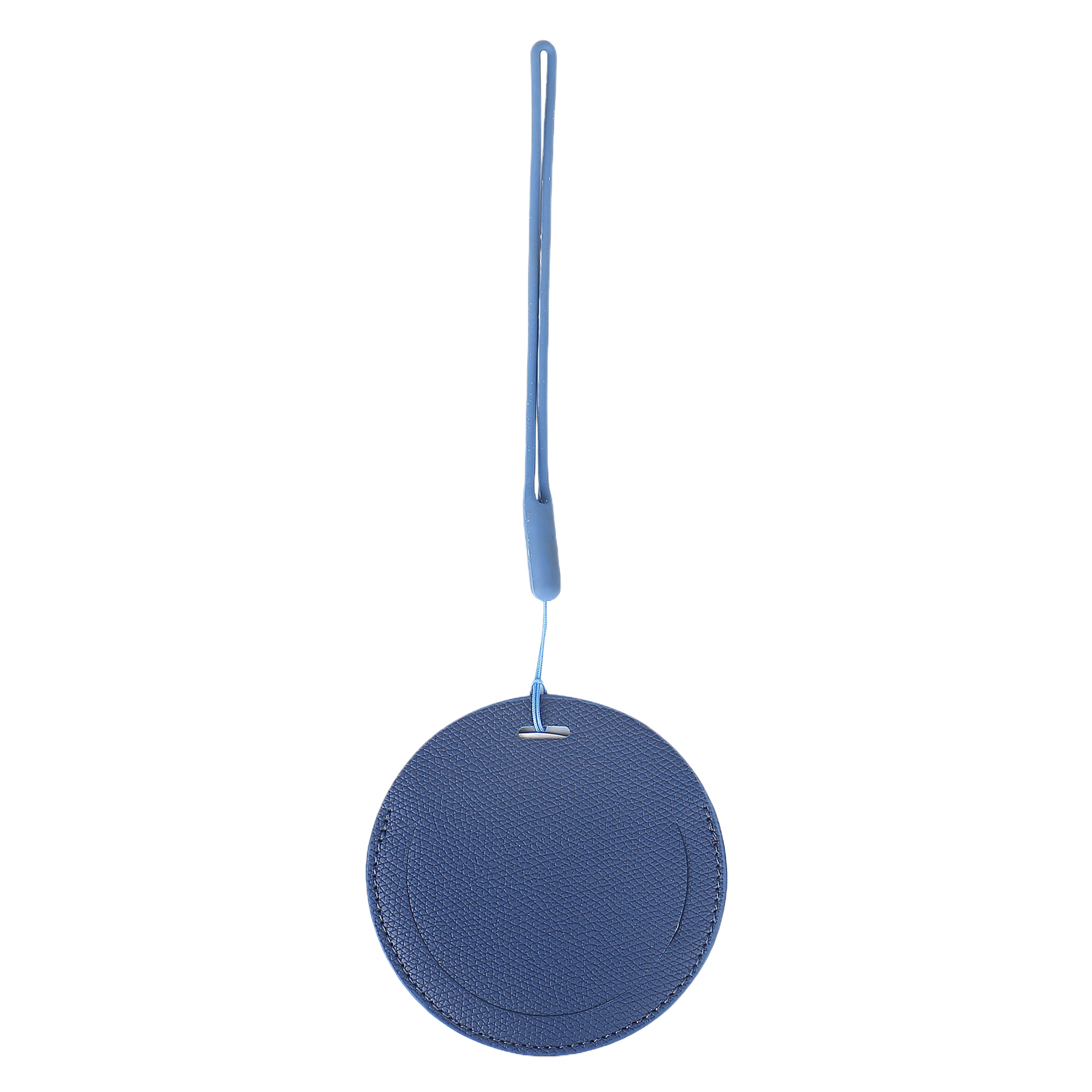 Round Thick PU Leather Luggage Tag with Hanging Rope 5