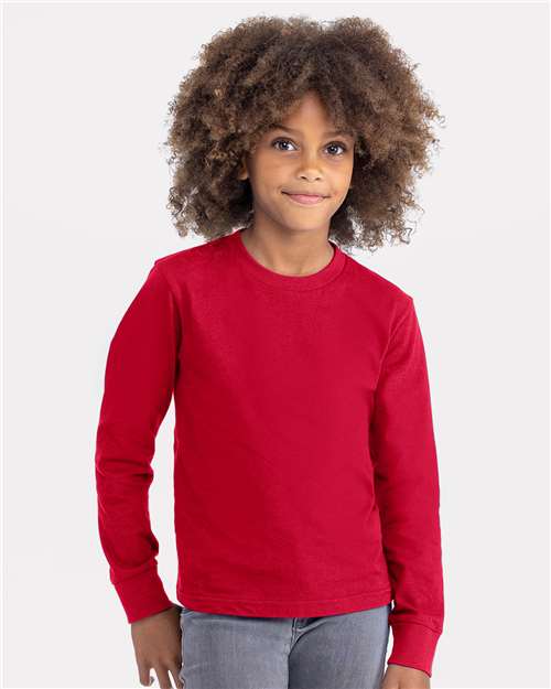 Youth Cotton Long Sleeve Tee - 3311 10