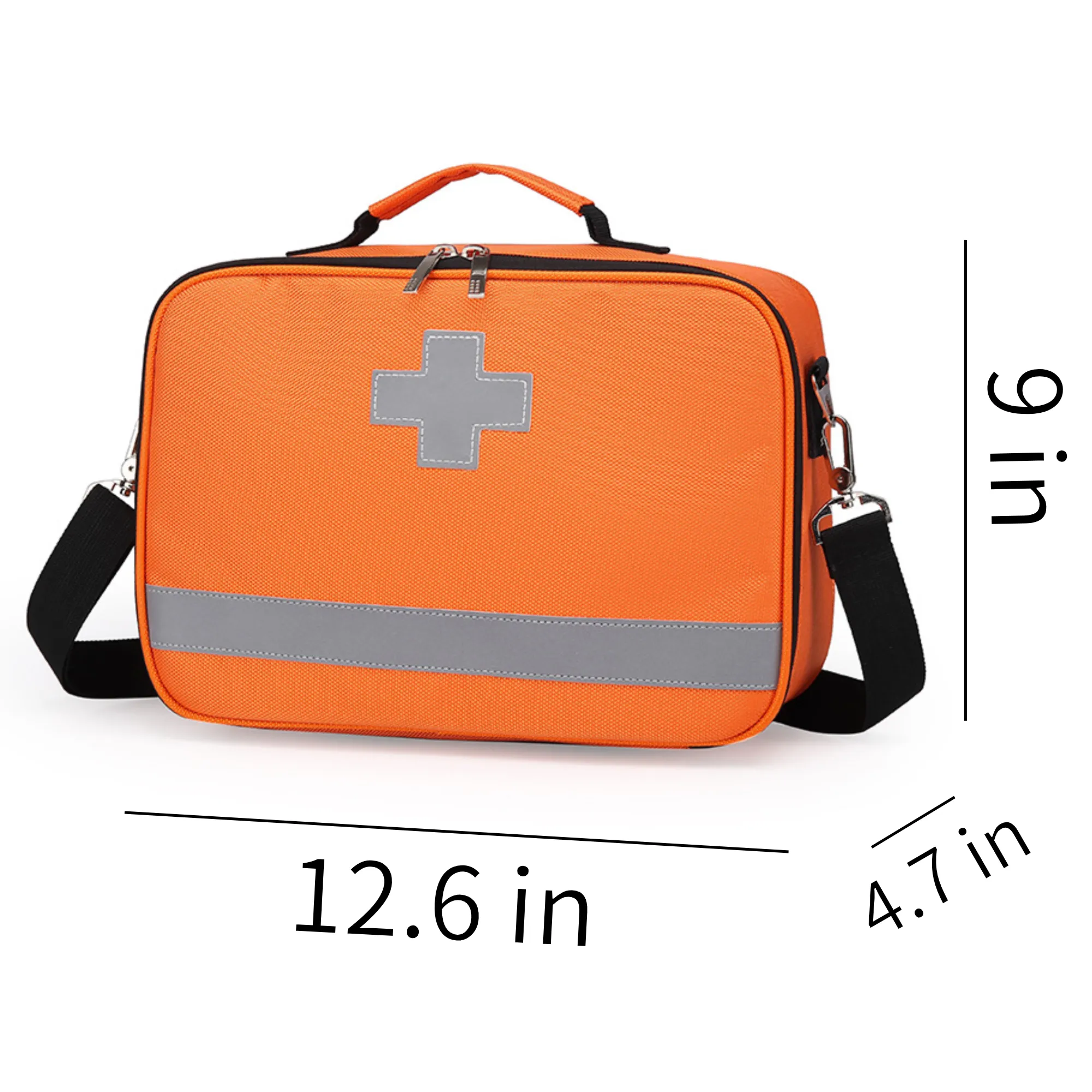 Reflective Medical First Aid Kit Bag for Emergencies 2