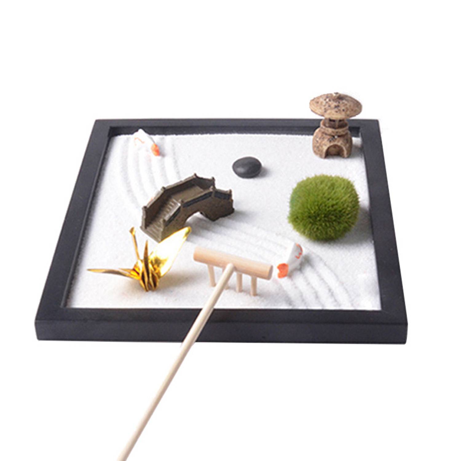DIY Mini Zen Garden Desk Decor Miniature Kit 6