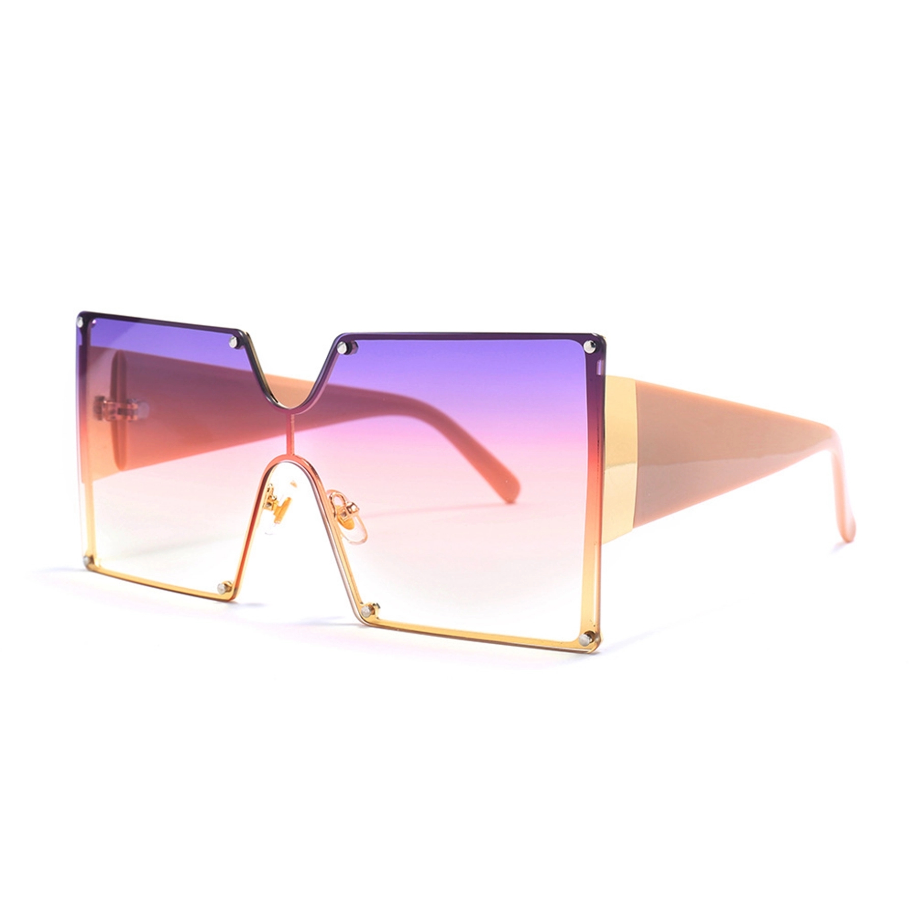 Square Oversized Vintage Shades Female Sun Glasses 7