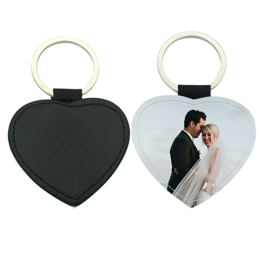 Heart Leather Keychain 2
