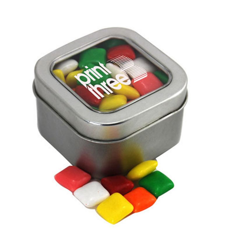 Window Tin with Mini Chicklets 1