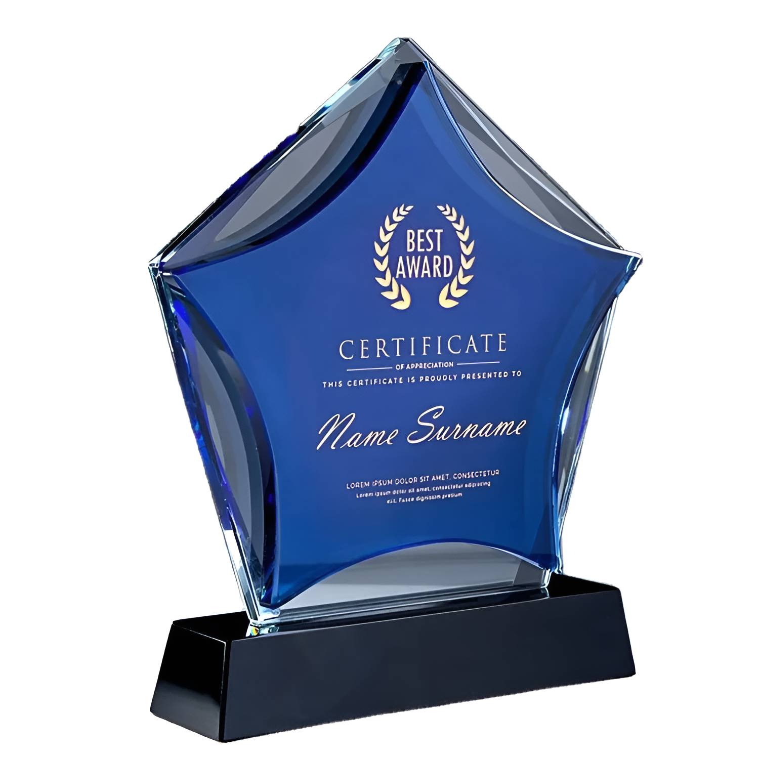 Prism Star Crystal Trophy 6