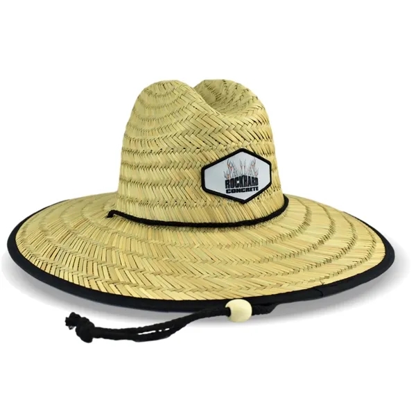 Domestic Straw Hat With Custom Patch 8